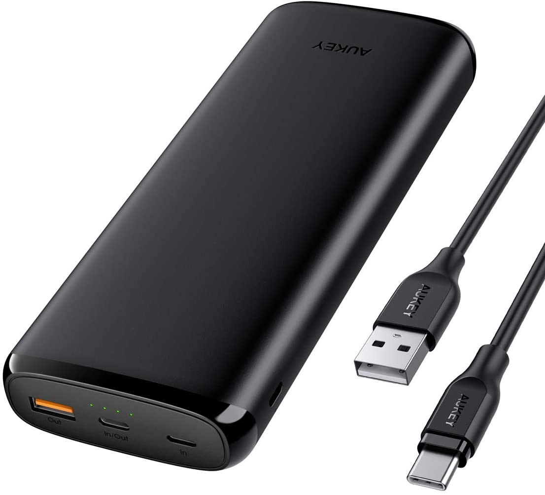 Amazon AUKEY Portable Charger USB C, Power Bank 20000mAh with 18W PD
